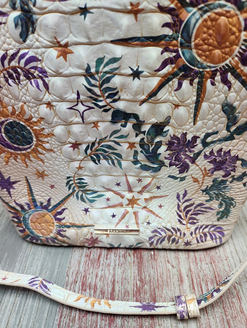 Brahmin Katie Crossbody Bag in Vitality Melbourne - iridescent sheen - Picture 8 of 16